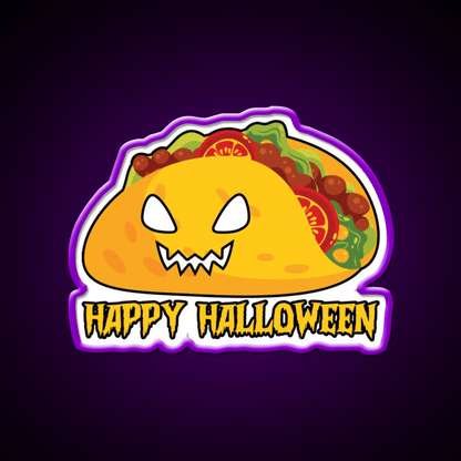 Funny Halloween Costume Taco Led Neon Sign Mexican Food Sign Rgb Color - Shineneon
