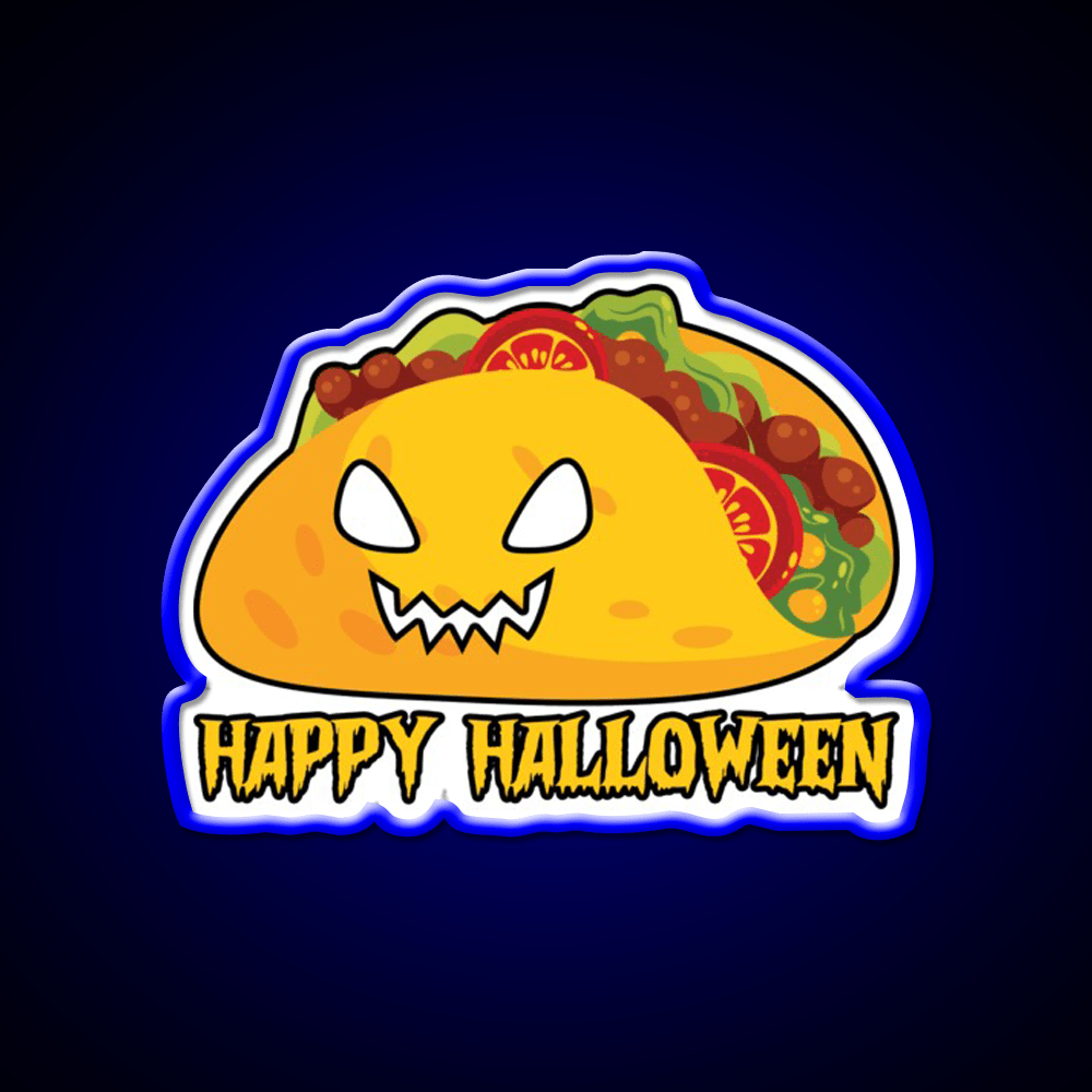 Funny Halloween Costume Taco Led Neon Sign Mexican Food Sign Rgb Color - Shineneon