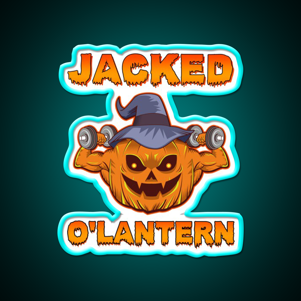 Funny Halloween Workout Sign Gym Sign Gym Fitness Led Neon Sign Rgb Color