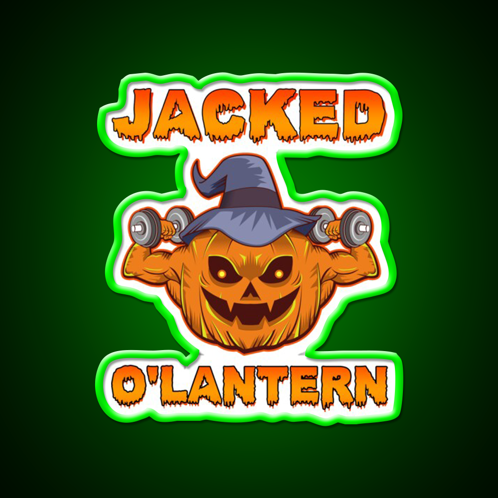 Funny Halloween Workout Sign Gym Sign Gym Fitness Led Neon Sign Rgb Color