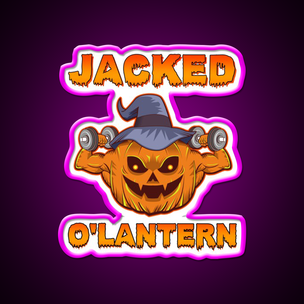 Funny Halloween Workout Sign Gym Sign Gym Fitness Led Neon Sign Rgb Color