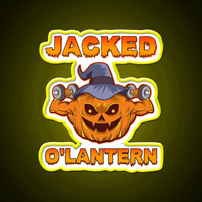 Funny Halloween Workout Sign Gym Sign Gym Fitness Led Neon Sign Rgb Color