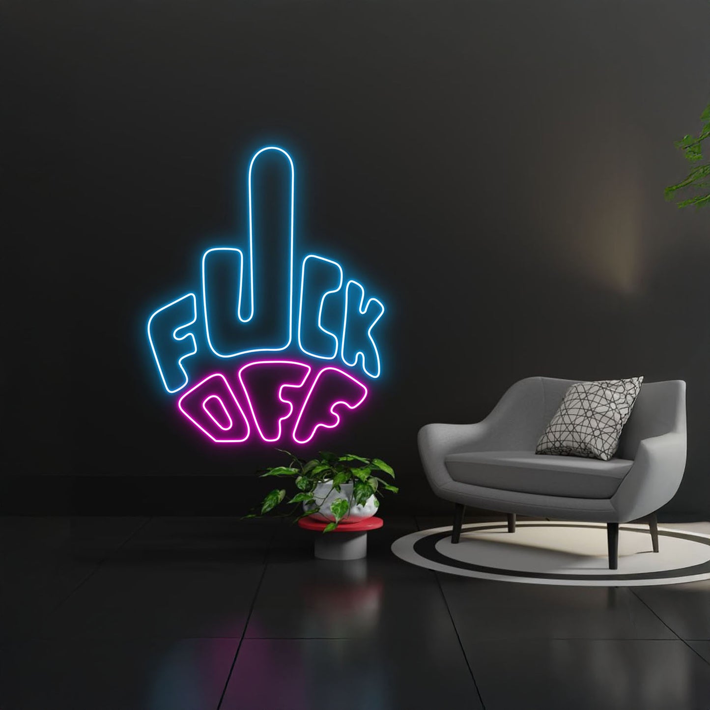 Funny Hand Neon Sign