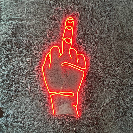 Funny Hands Neon Sign