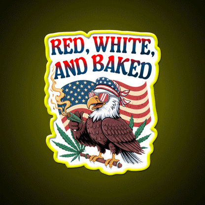 Funny Hemp Inspired Green Leaf Led Neon Sign Rgb Color - Custom LED neon sign front view