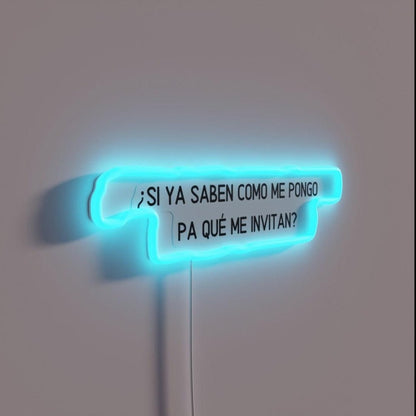 Funny Hispanic Drinking Meme Rgb Led Neon Sign - Shineneon