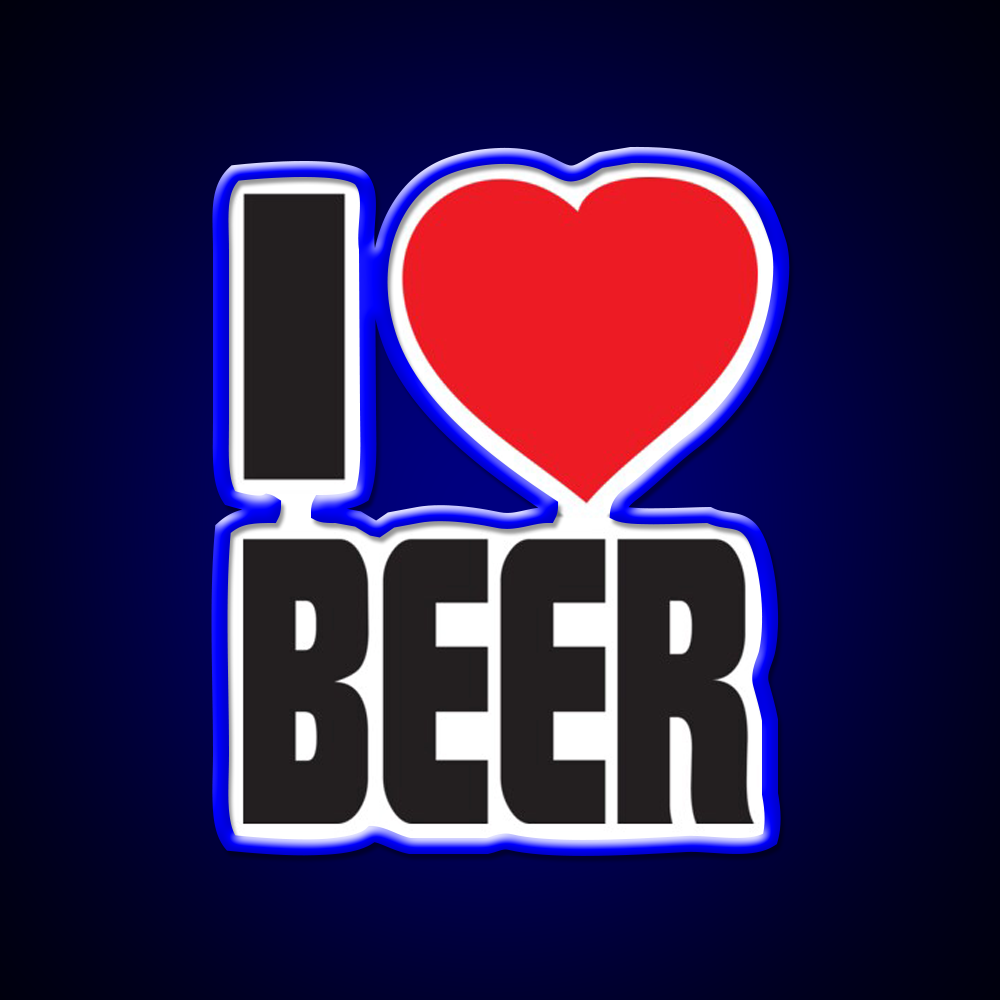 Funny I Love Beer Bar Decor Led Neon Sign Rgb Color - LED neon sign view 5