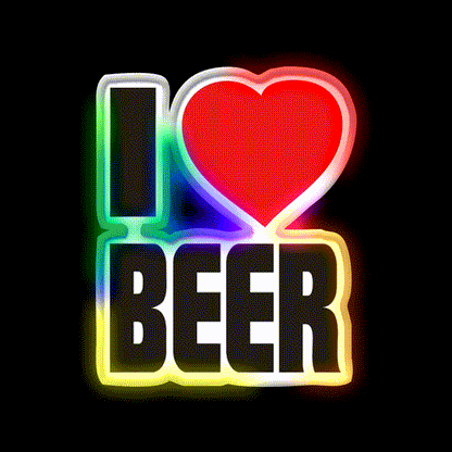 Funny I Love Beer Bar Decor Led Neon Sign Rgb Color - LED neon sign close-up detail