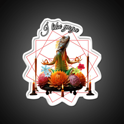 Funny Iguana Kundalini Yoga Led Neon Sign Rgb Color - Shineneon