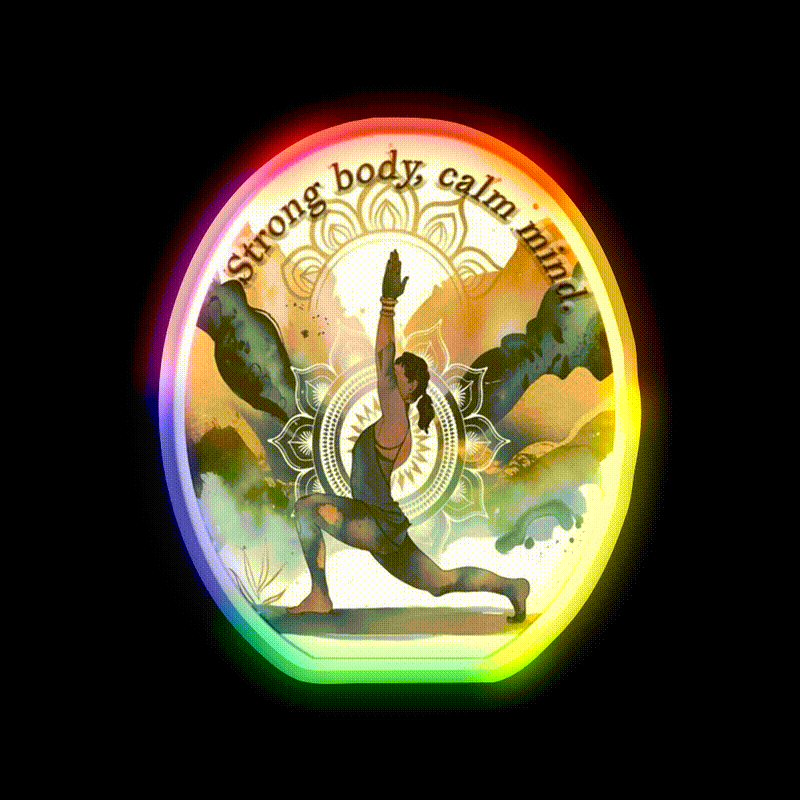 Funny Kundalini Yoga Led Neon Sign For Wellness Space Rgb Color