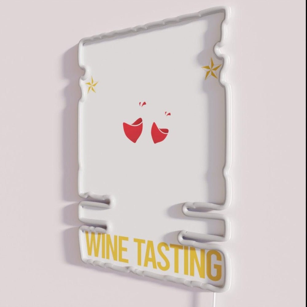Funny Listening Wine Tasting Rgb Led Neon Sign - Shineneon