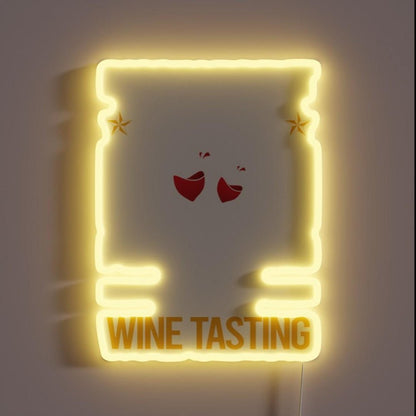 Funny Listening Wine Tasting Rgb Led Neon Sign - Shineneon