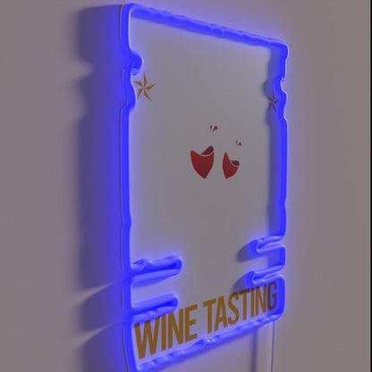 Funny Listening Wine Tasting Rgb Led Neon Sign - Shineneon