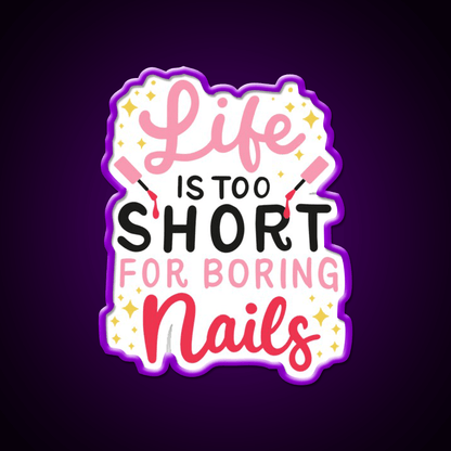 Funny Nail Tech Nail Salon Led Neon Sign Rgb Color - Shineneon
