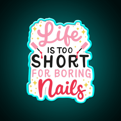 Funny Nail Tech Nail Salon Led Neon Sign Rgb Color - Shineneon