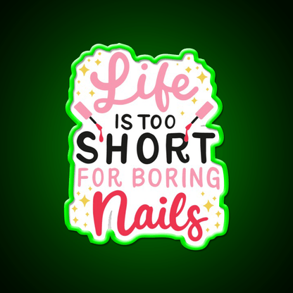 Funny Nail Tech Nail Salon Led Neon Sign Rgb Color - Shineneon