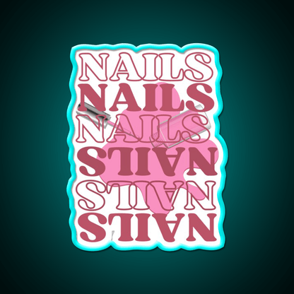 Funny Pink Nails For Nail Artists Nail Salon Led Neon Sign Rgb Color - Shineneon