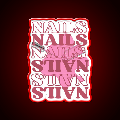 Funny Pink Nails For Nail Artists Nail Salon Led Neon Sign Rgb Color - Shineneon