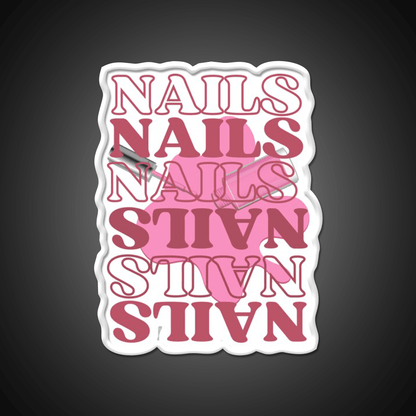 Funny Pink Nails For Nail Artists Nail Salon Led Neon Sign Rgb Color - Shineneon