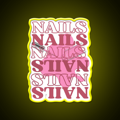 Funny Pink Nails For Nail Artists Nail Salon Led Neon Sign Rgb Color - Shineneon