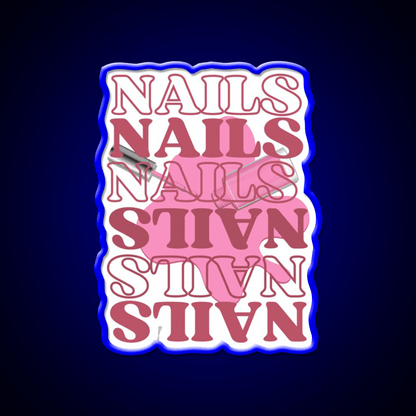 Funny Pink Nails For Nail Artists Nail Salon Led Neon Sign Rgb Color - Shineneon