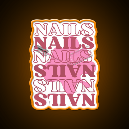 Funny Pink Nails For Nail Artists Nail Salon Led Neon Sign Rgb Color - Shineneon