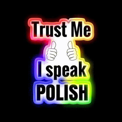 Funny Polish Gift For Men Women Kids Nail Salon Led Neon Sign Rgb Color