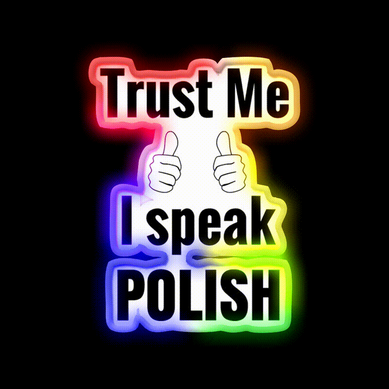 Funny Polish Gift For Men Women Kids Nail Salon Led Neon Sign Rgb Color
