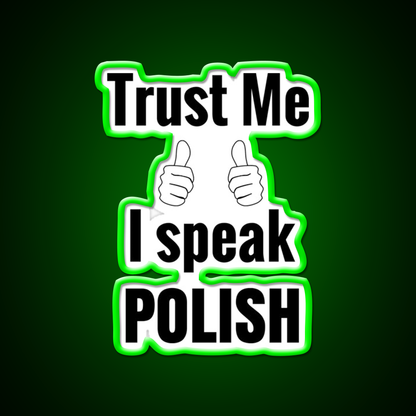 Funny Polish Gift For Men Women Kids Nail Salon Led Neon Sign Rgb Color