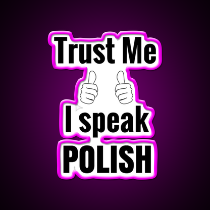 Funny Polish Gift For Men Women Kids Nail Salon Led Neon Sign Rgb Color