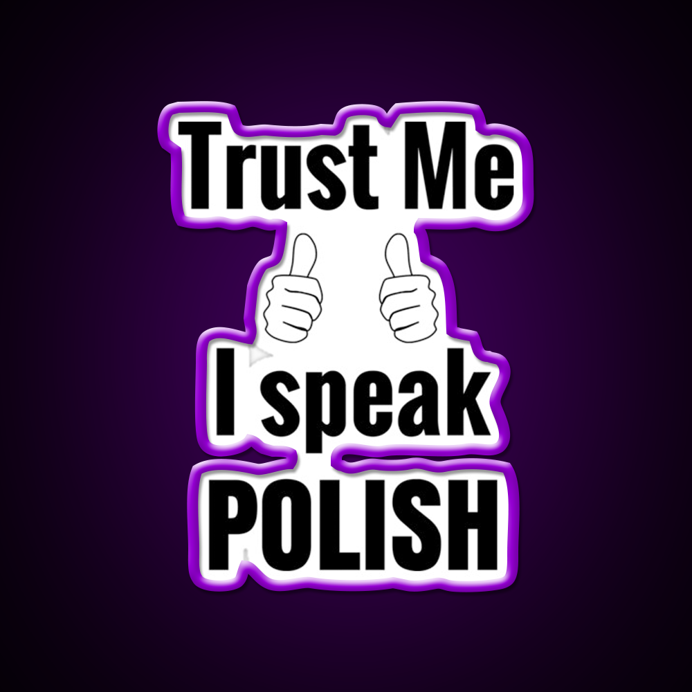 Funny Polish Gift For Men Women Kids Nail Salon Led Neon Sign Rgb Color