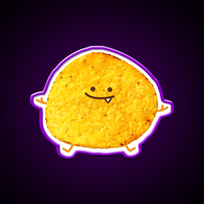 Funny Potato Chips Snack Food Led Neon Sign Rgb Color - Shineneon