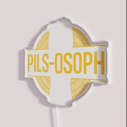Funny Pun Pils Beer Saying Philosopher Rgb Led Neon Sign - Shineneon