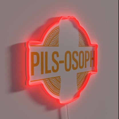 Funny Pun Pils Beer Saying Philosopher Rgb Led Neon Sign - Shineneon