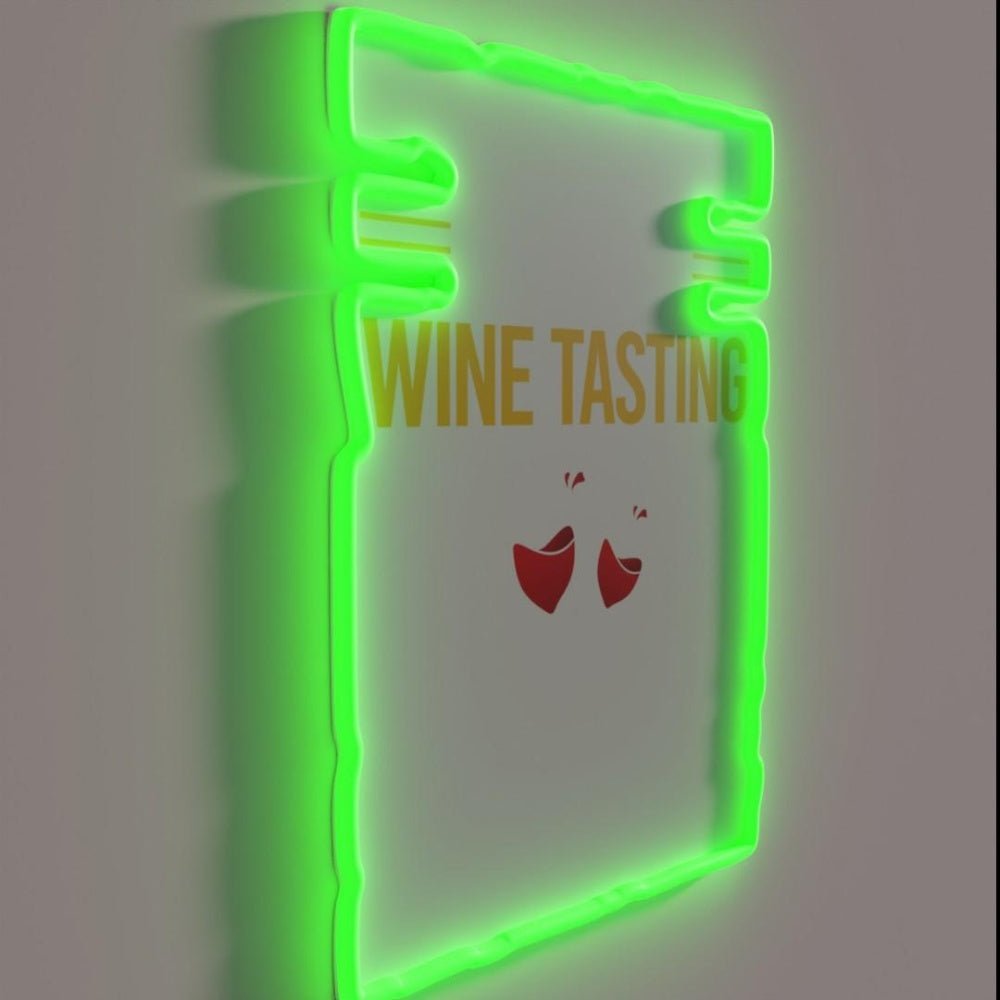 Funny Smart People Wine Tasting Rgb Led Neon Sign - Shineneon