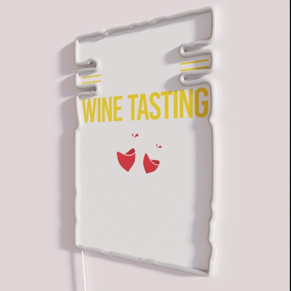 Funny Smart People Wine Tasting Rgb Led Neon Sign - Shineneon