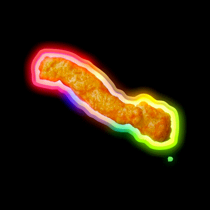 Funny Snack Food Led Neon Sign Rgb Color - LED neon sign close-up detail