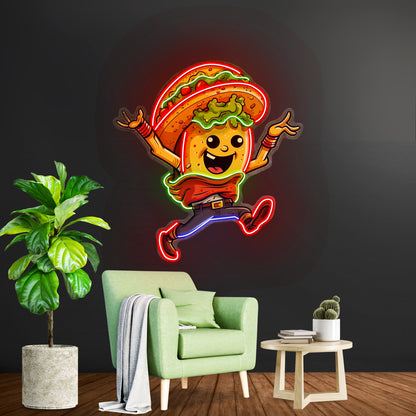 Funny Taco Led Neon Sign Light Custom Led Signs