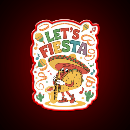 Funny Taco Led Neon Sign Mexican Food Sign Kitchen Wall Art Rgb Color - Shineneon
