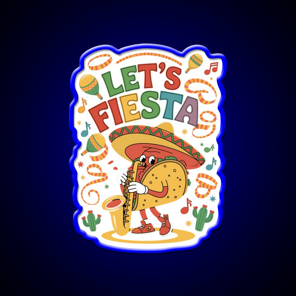 Funny Taco Led Neon Sign Mexican Food Sign Kitchen Wall Art Rgb Color - Shineneon