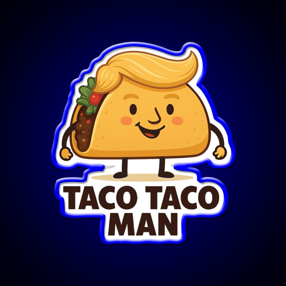 Funny Taco Man Taco Led Neon Sign Mexican Food Sign Rgb Color - Shineneon
