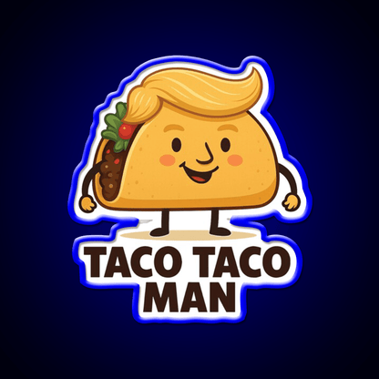 Funny Taco Man Taco Led Neon Sign Mexican Food Sign Rgb Color - Shineneon