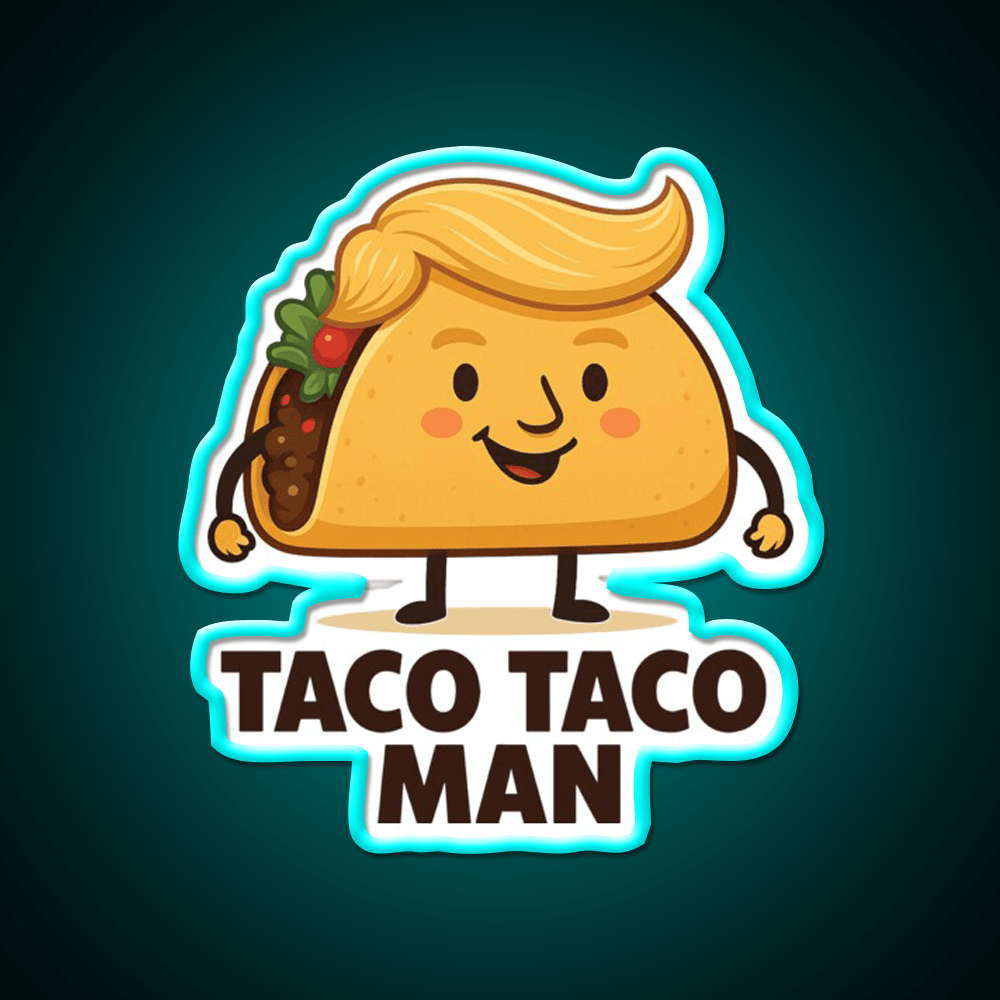 Funny Taco Man Taco Led Neon Sign Mexican Food Sign Rgb Color - Shineneon