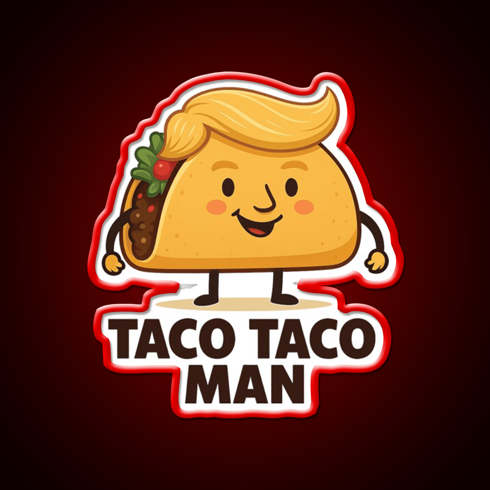 Funny Taco Man Taco Led Neon Sign Mexican Food Sign Rgb Color - Shineneon
