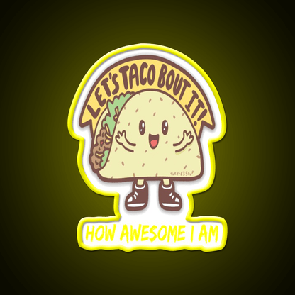 Funny Taco Taco Led Neon Sign Mexican Food Sign Rgb Color - Shineneon