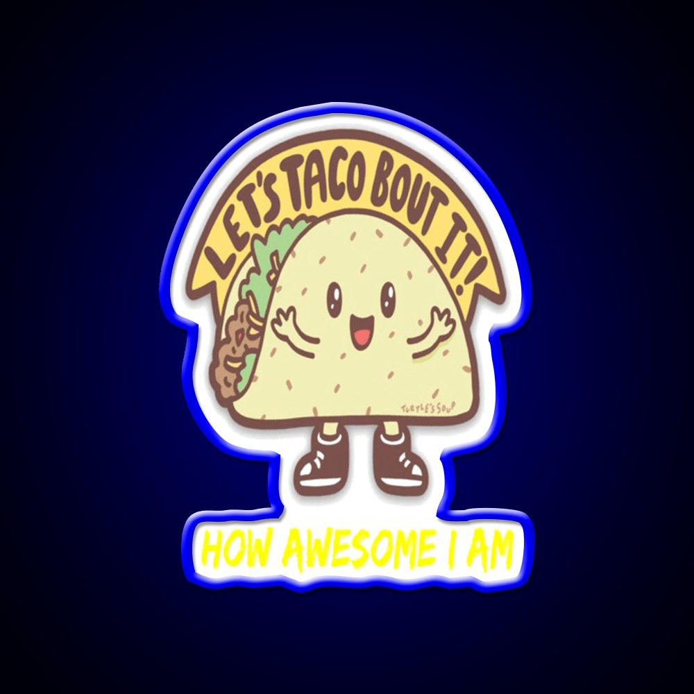 Funny Taco Taco Led Neon Sign Mexican Food Sign Rgb Color - Shineneon