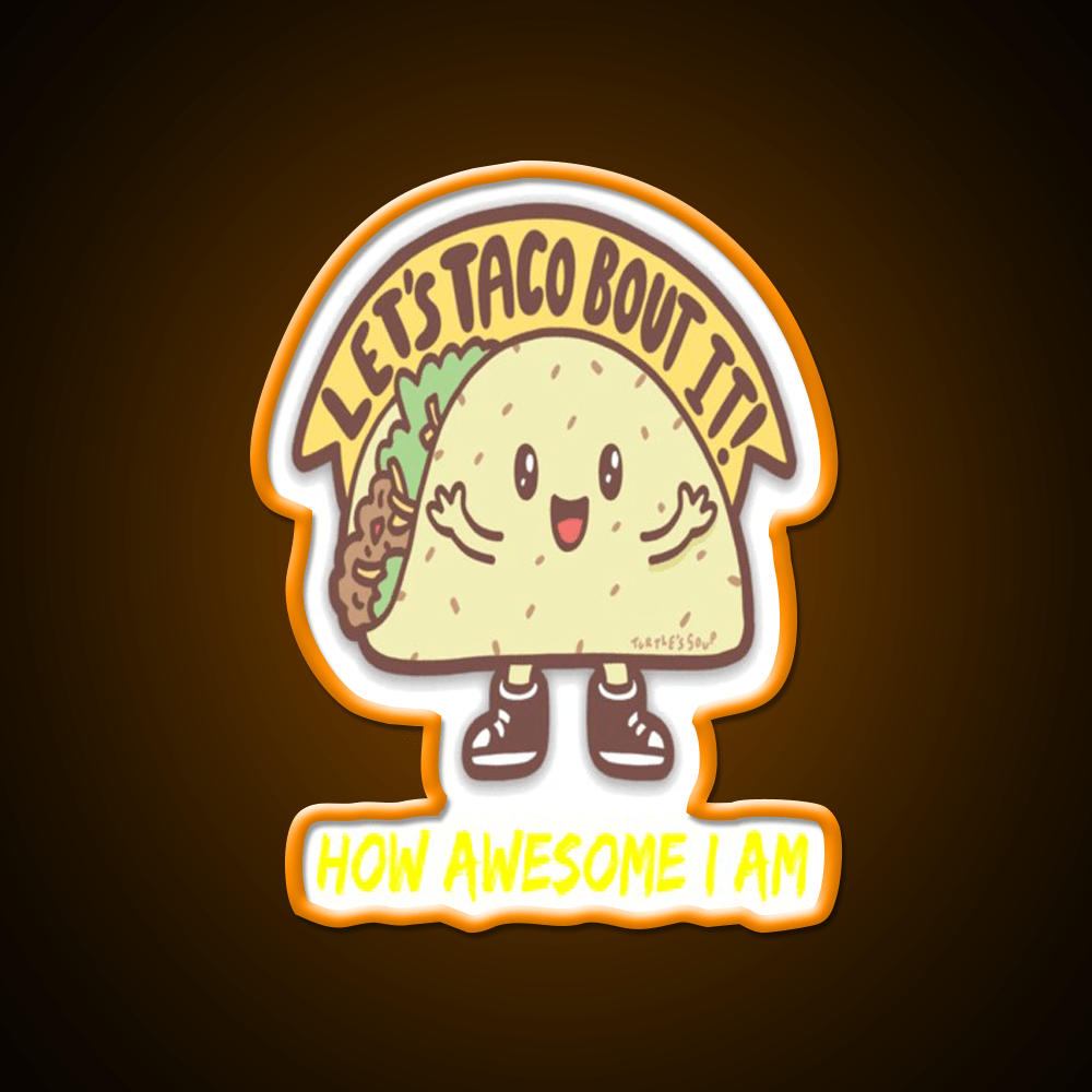 Funny Taco Taco Led Neon Sign Mexican Food Sign Rgb Color - Shineneon