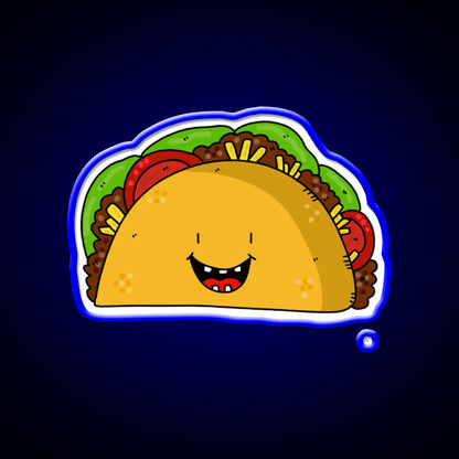Funny Tacos Fast Food Led Neon Sign For Burger Place Rgb Color - Shineneon