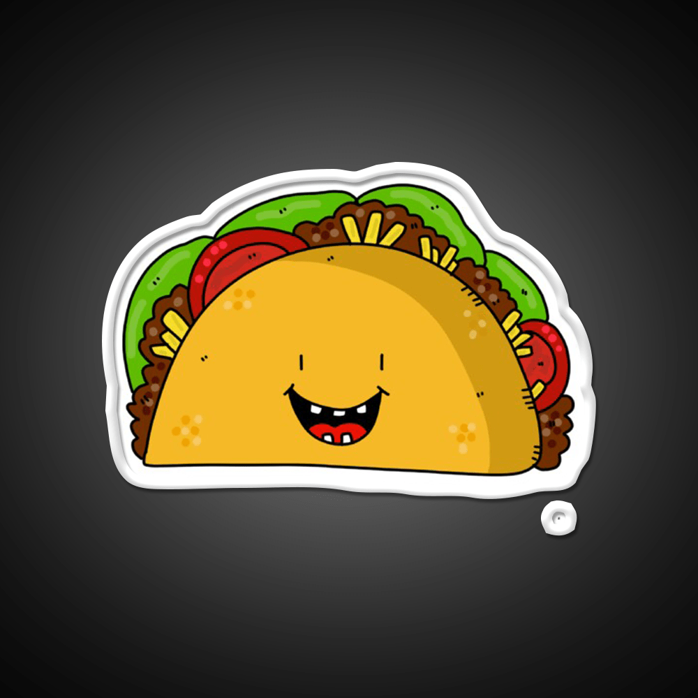 Funny Tacos Fast Food Led Neon Sign For Burger Place Rgb Color - Shineneon