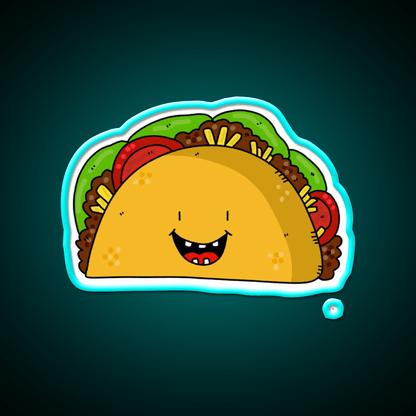 Funny Tacos Fast Food Led Neon Sign For Burger Place Rgb Color - Shineneon
